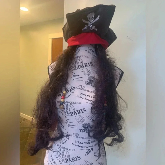Pirate Hat Wig with Hair - Picture 1 of 5